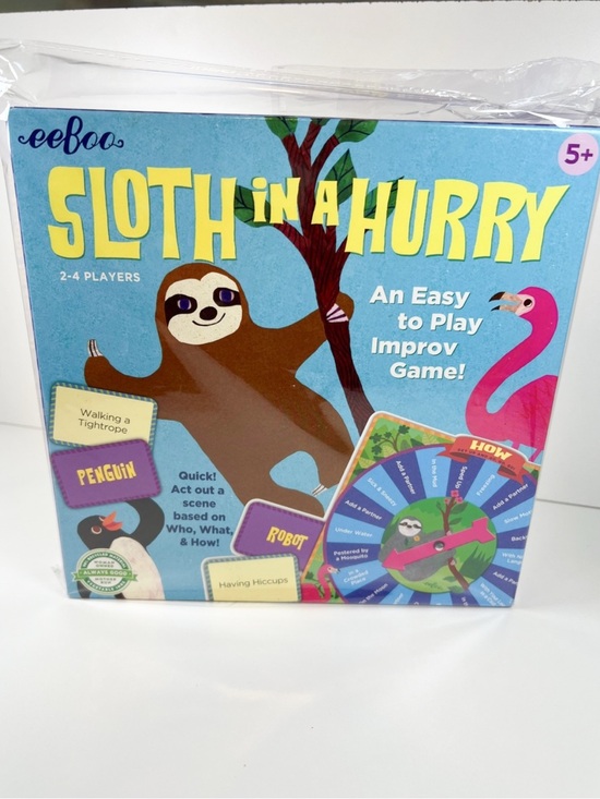 Eeboo Other - NWT Eeboo Sloth In A Hurry Action Board Game 141-pc. Board Game
